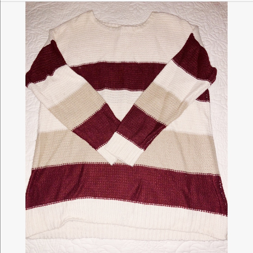 Striped knit sweater - perfect for fall!